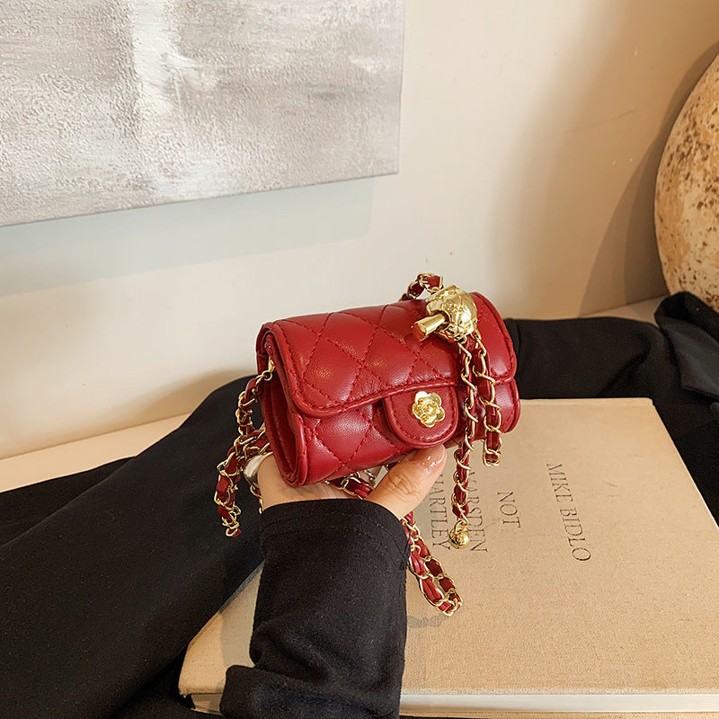 Chic Mini Gold Ball Waist Bag & Crossbody Bag