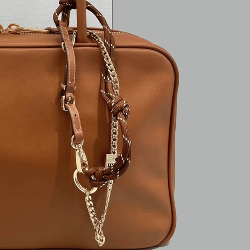 Long Chain Bag Charm & Multi-Layer Bracelet Keychain