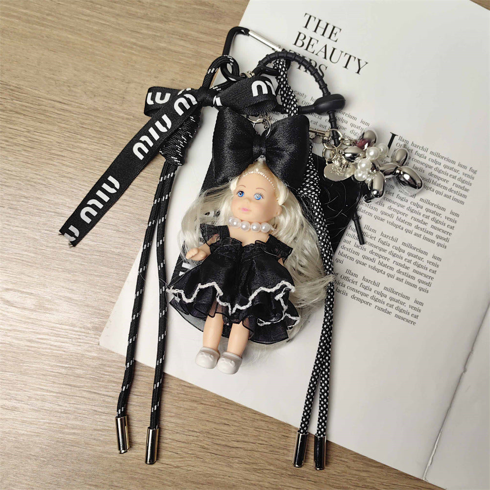 Adorable Blonde Barbie Doll Bag Charm & Keychain for Girls