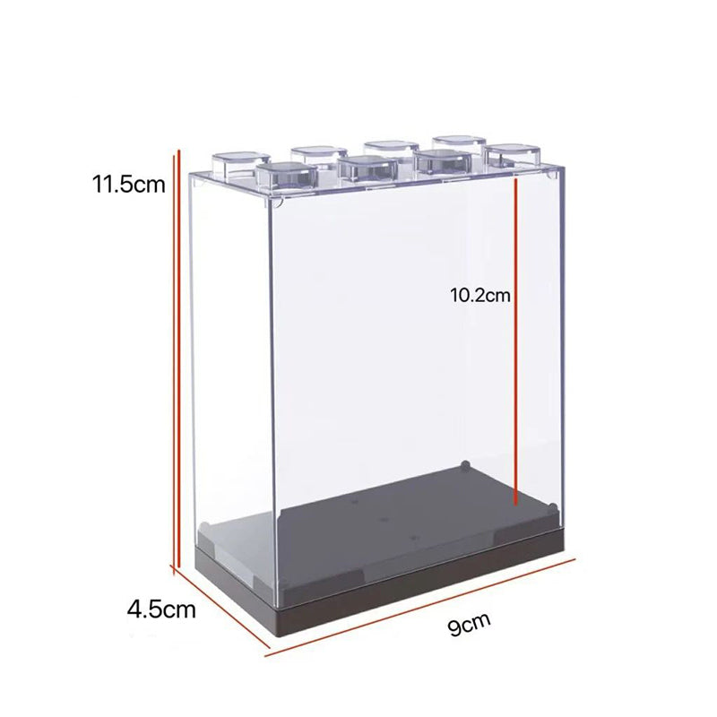 Transparent PET Acrylic Mini Dust Cover & Storage Box for Collectible Toys, Figures, and Trendy Goods