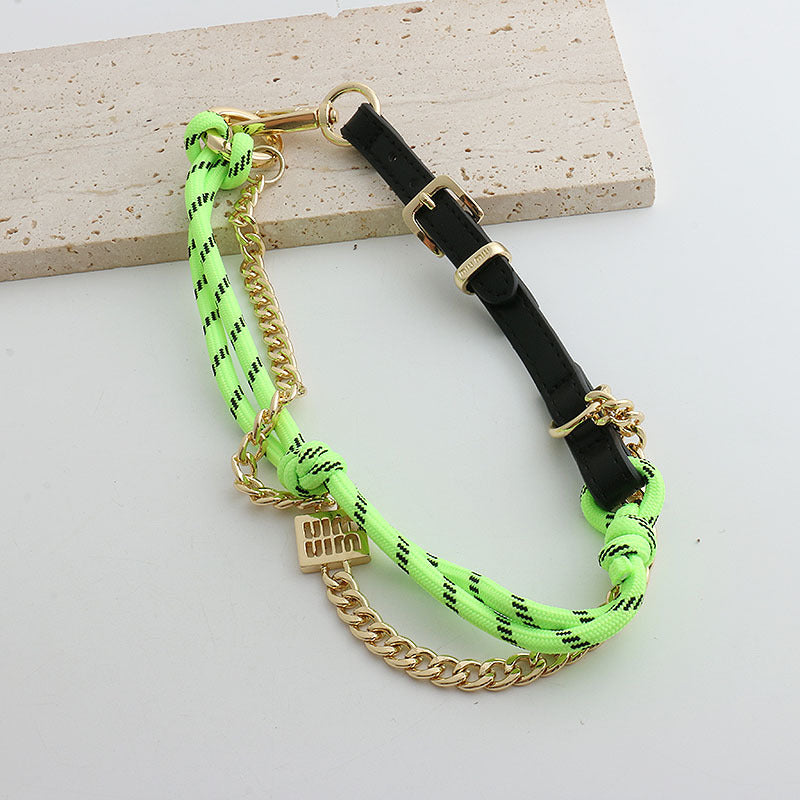 Long Chain Bag Charm & Multi-Layer Bracelet Keychain