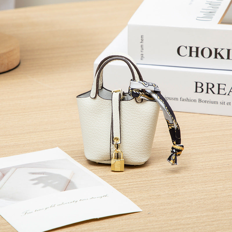Mini Picotin Lock Bag Charm - Keychain & Cute Earphone Pouch