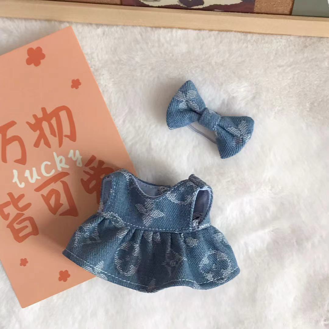 Labubu Vinyl Figure Outfits - Doll Dress & Bow Sets