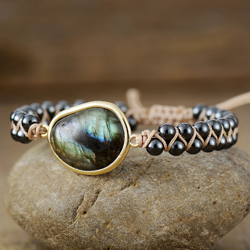 Labradorite Hand-woven Friendship Bracelet