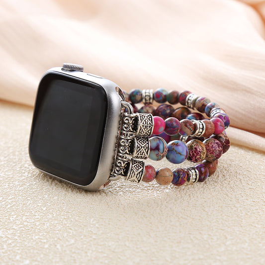Imperial Stone Stretch Apple Watch Strap - Protection and Wisdom