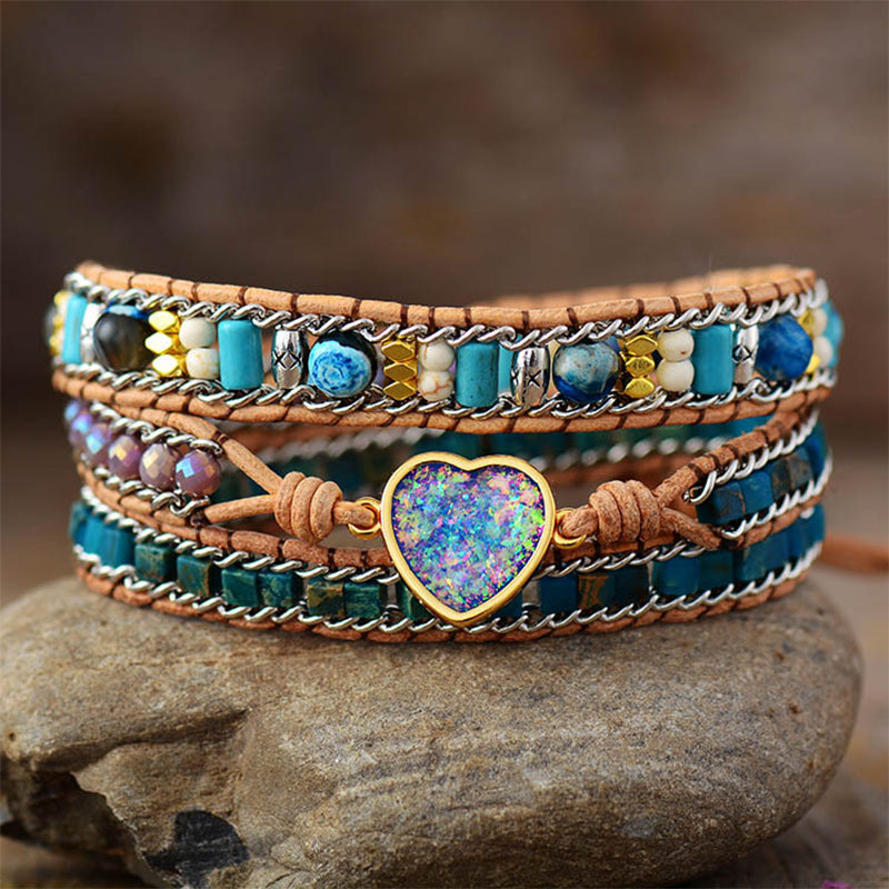 Love Blue Opal Bracelet - Love and Balance