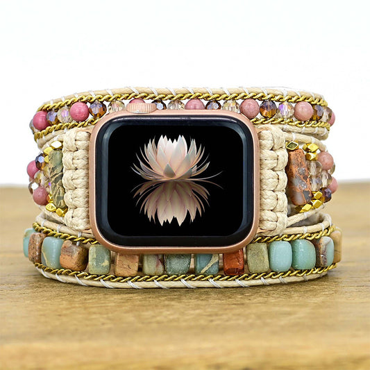 Rhodonite Love Apple Watch Strap: Love and Harmony