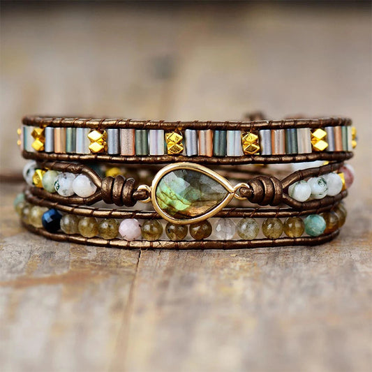 Labradorite Energy Wrap Bracelet