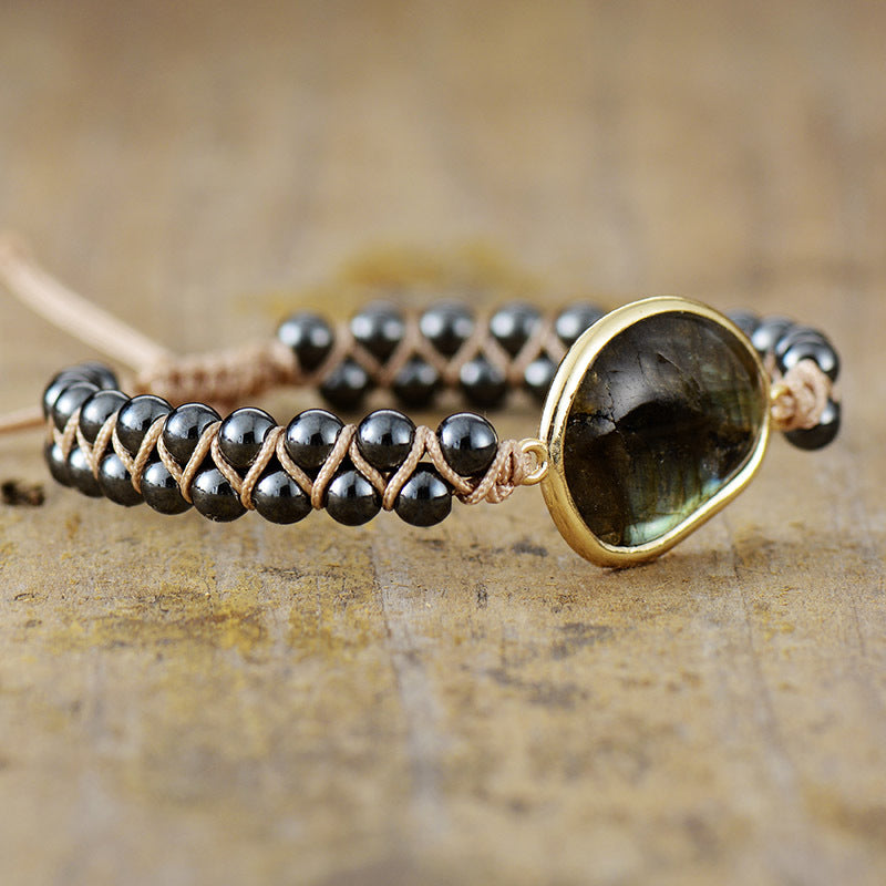 Labradorite Hand-woven Friendship Bracelet