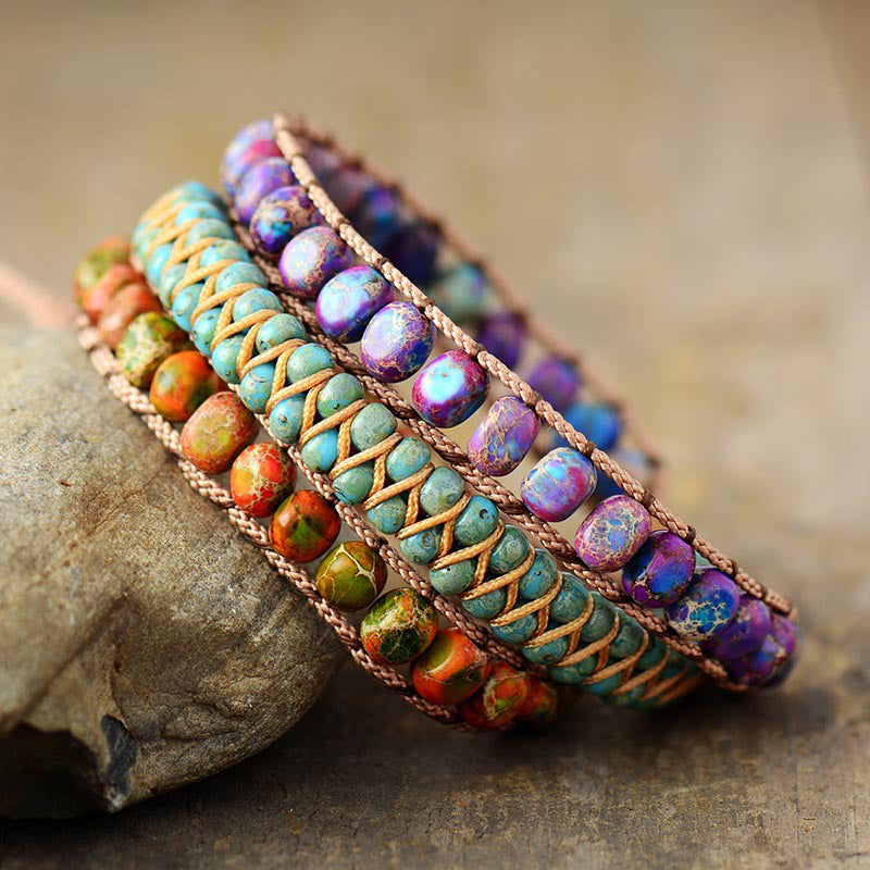 Imperial Stone Turquoise Bracelet - Strength and Calmness