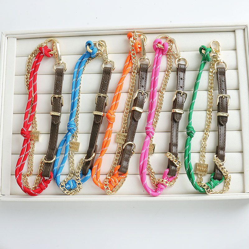 Long Chain Bag Charm & Multi-Layer Bracelet Keychain