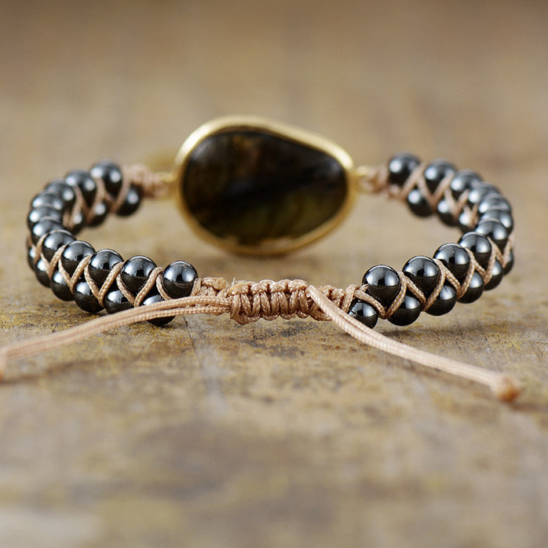 Labradorite Hand-woven Friendship Bracelet