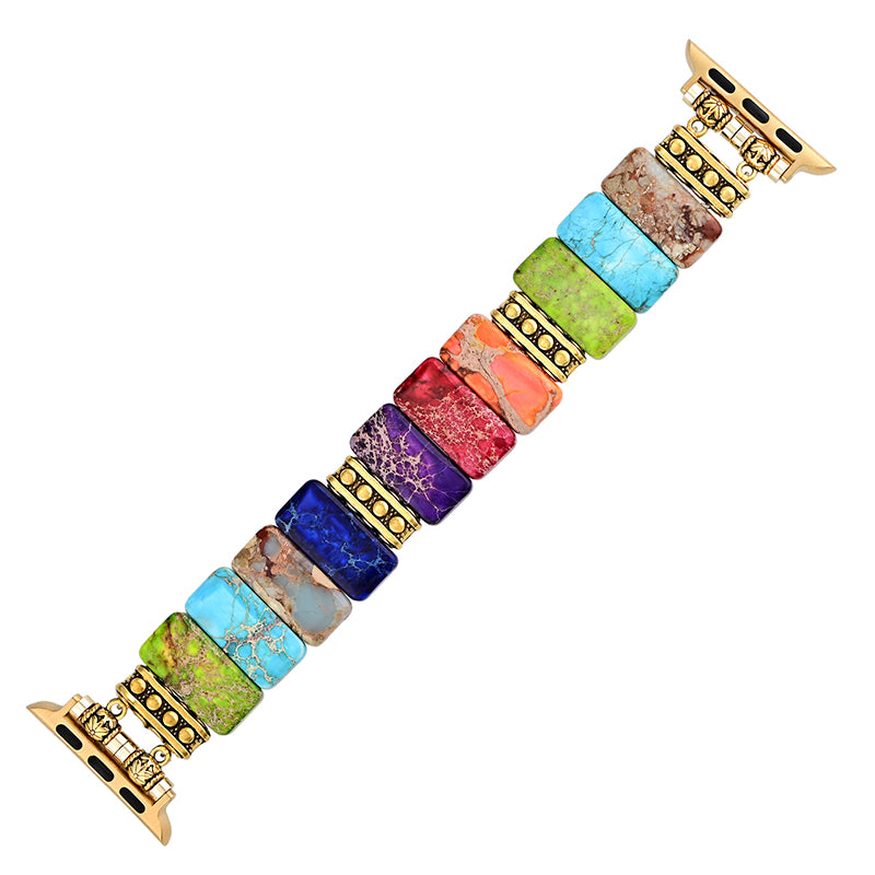 Rainbow Chakra Apple Watch Strap - Guardian of Harmony and Balance