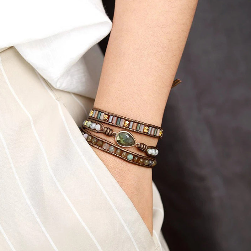 Labradorite Energy Wrap Bracelet