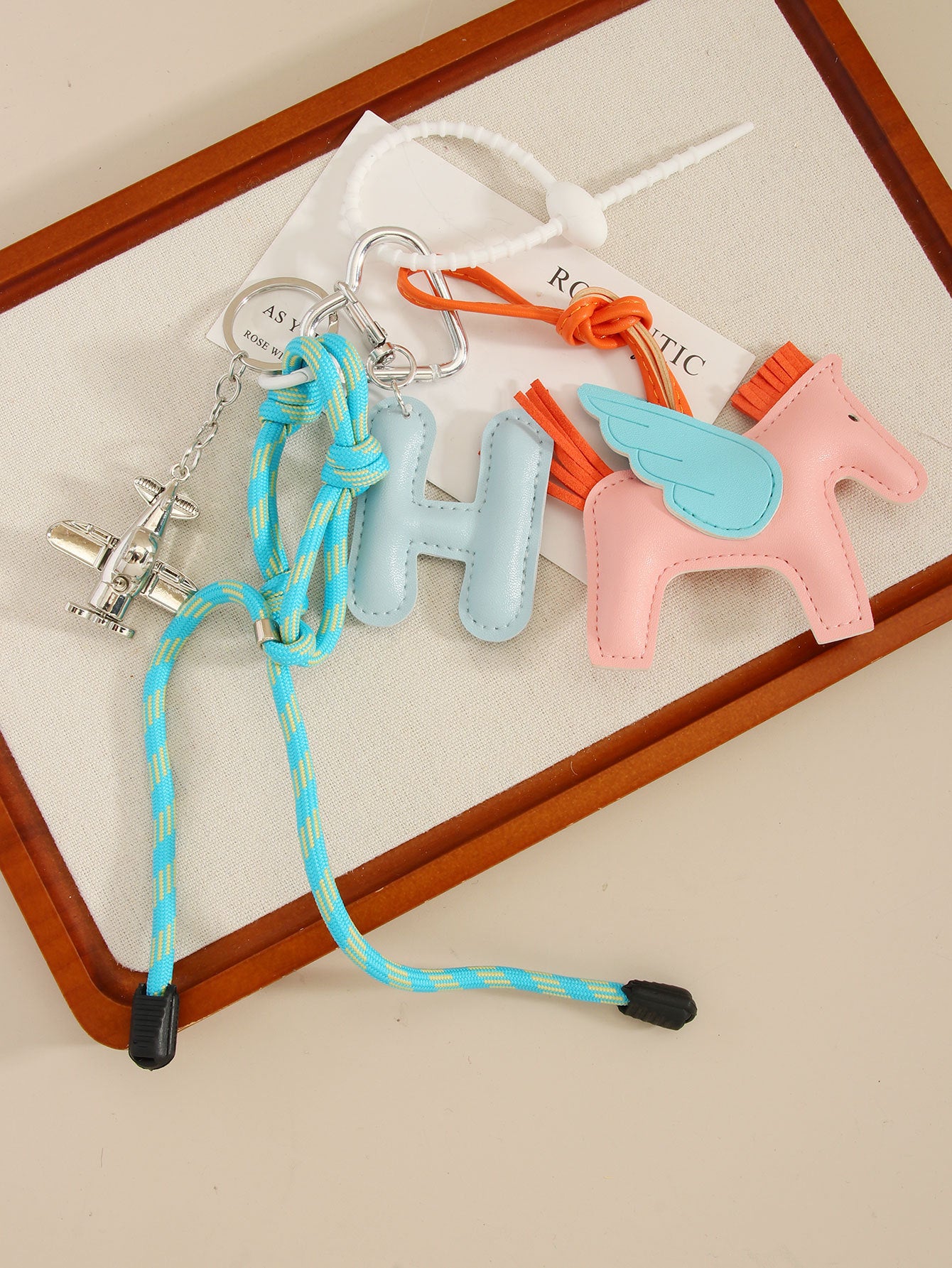 Leather Flying Horse Letter H
