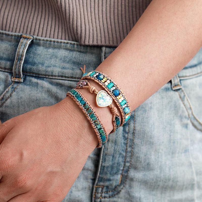 Love Blue Opal Bracelet - Love and Balance