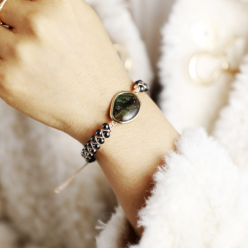 Labradorite Hand-woven Friendship Bracelet
