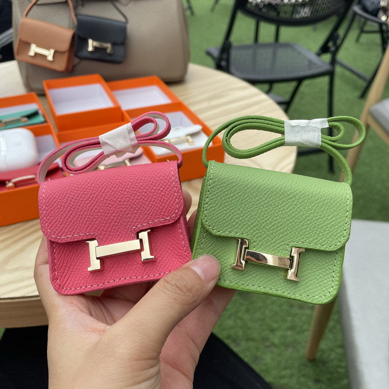 Genuine Leather Mini Constance Bag Charm