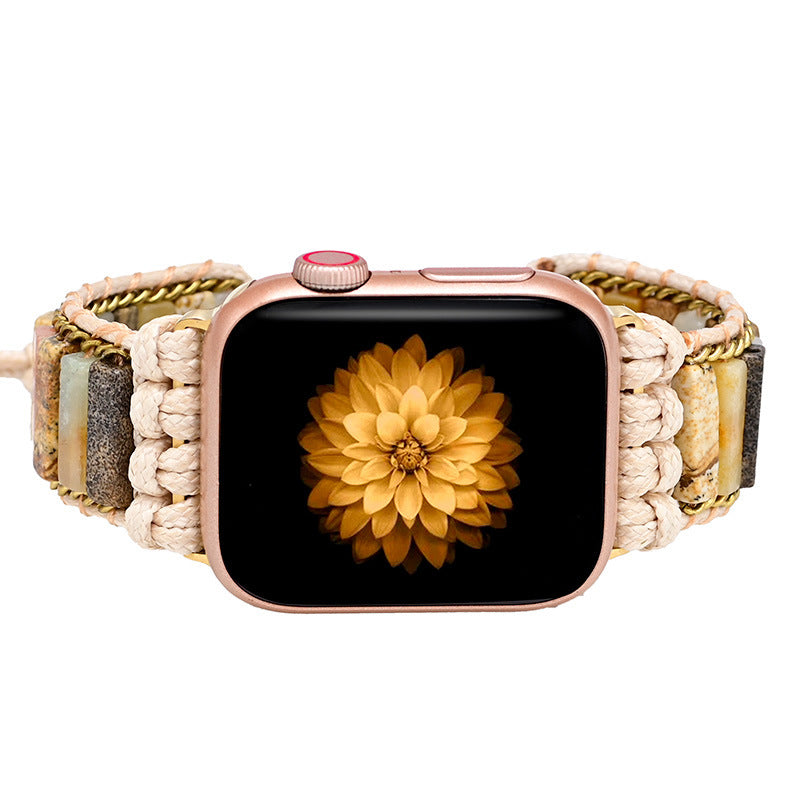 Painted Stone and Amazonite Energy Apple Watch Band