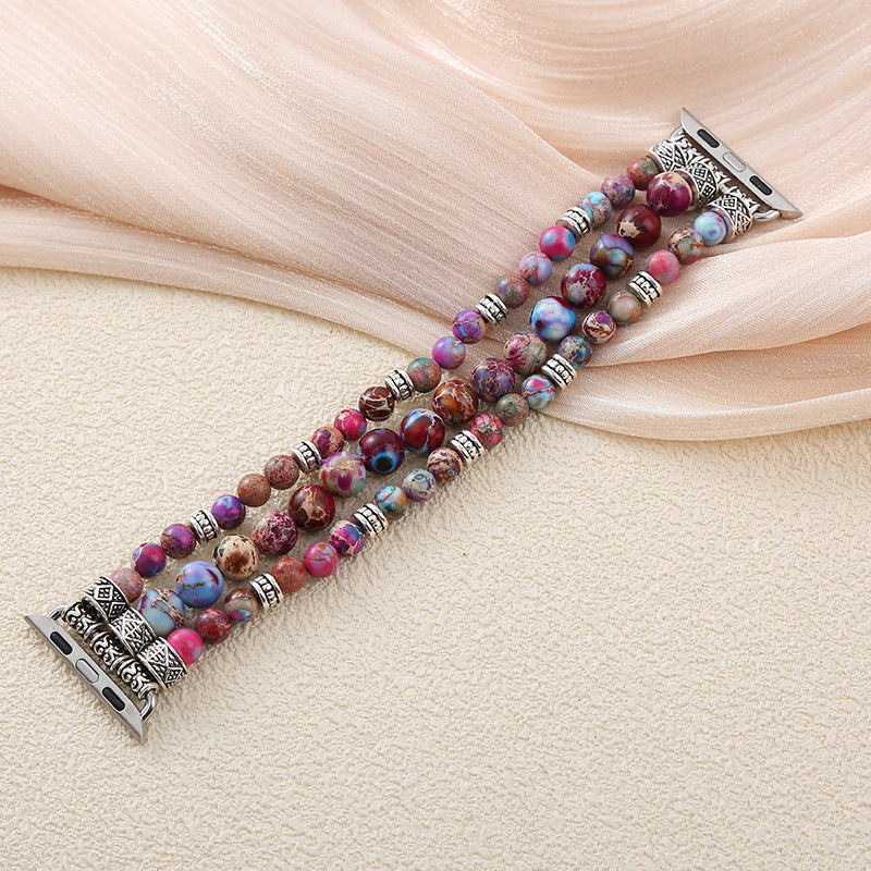 Imperial Stone Stretch Apple Watch Strap - Protection and Wisdom
