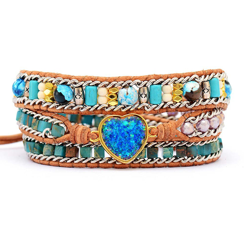Love Blue Opal Bracelet - Love and Balance