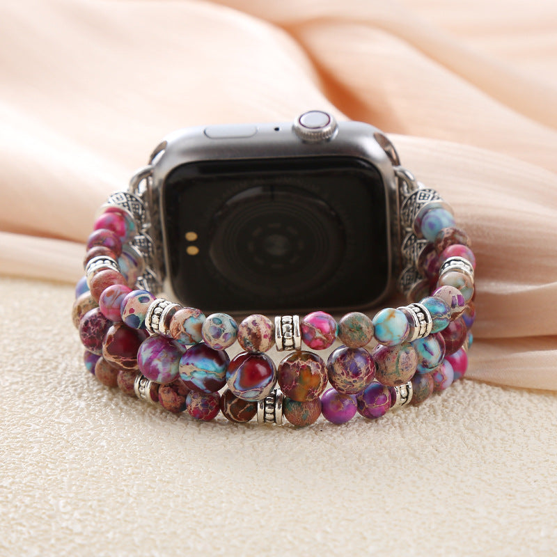 Imperial Stone Stretch Apple Watch Strap - Protection and Wisdom