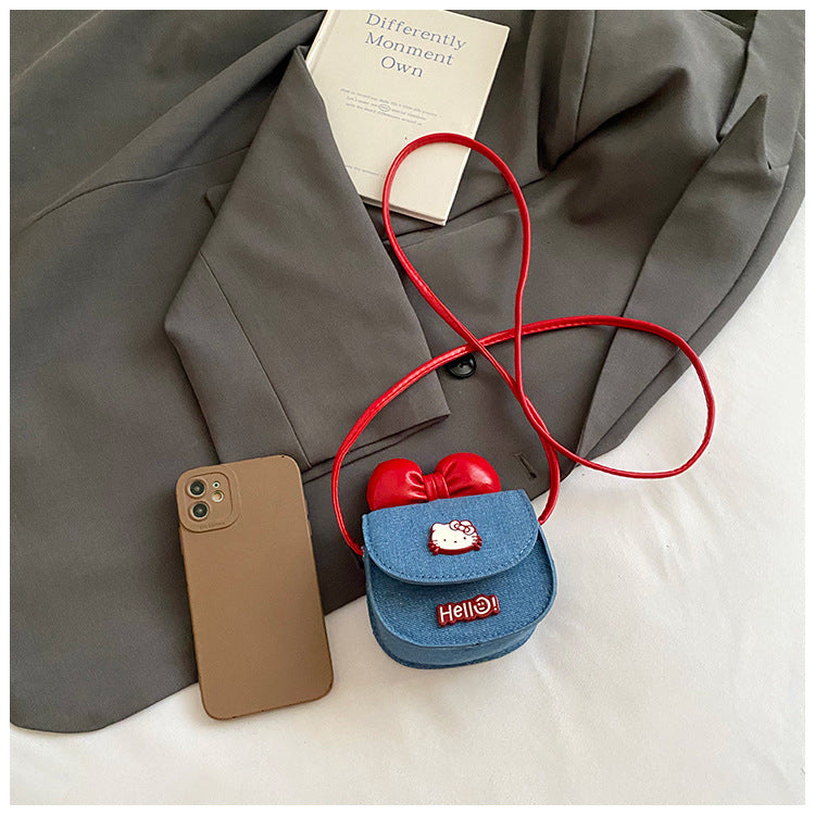 Kitty Bow Mini Crossbody Bag