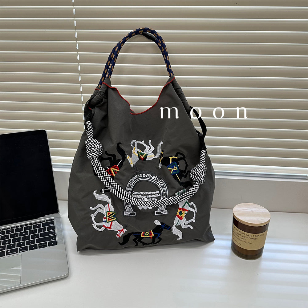 Wanli Horse Embroidered Eco-Friendly Shopping Bag