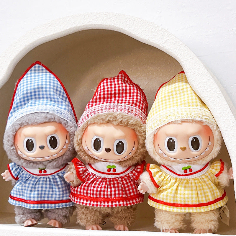 Labubu Clothes - Doll Headscarf & Skirt Set for Dress-Up Fun