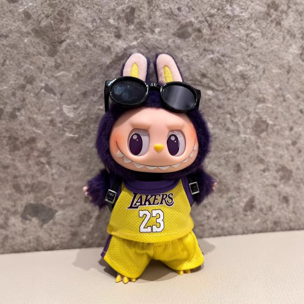 Jersey Set for 17cm Labubu - Vinyl Figure Outfits & Doll Clothes