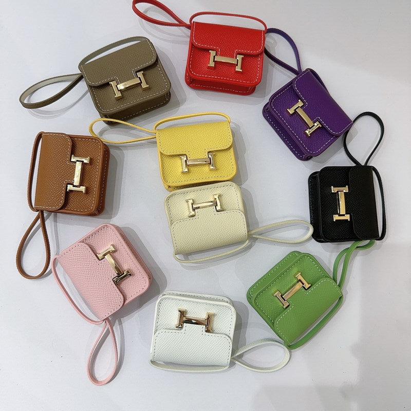 Genuine Leather Mini Constance Bag Charm