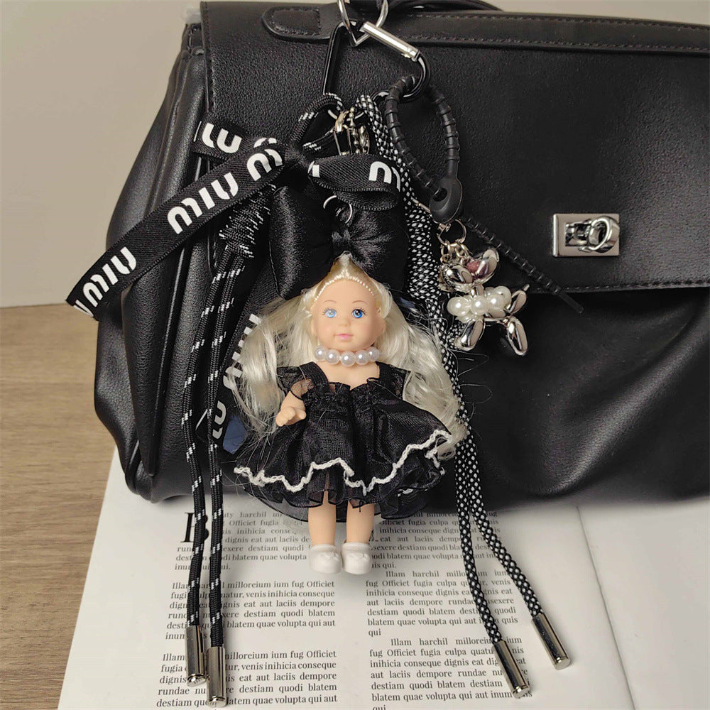 Adorable Blonde Barbie Doll Bag Charm & Keychain for Girls