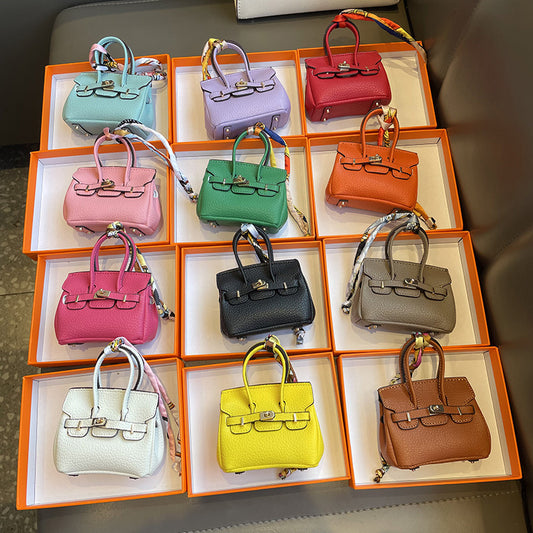Mini Platinum Bag Charms & Cute Keychain : Lipstick & Headphone Pouch