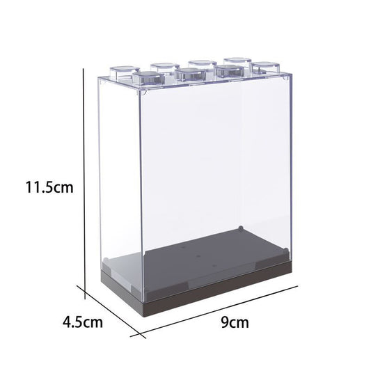 Transparent PET Acrylic Mini Dust Cover & Storage Box for Collectible Toys, Figures, and Trendy Goods
