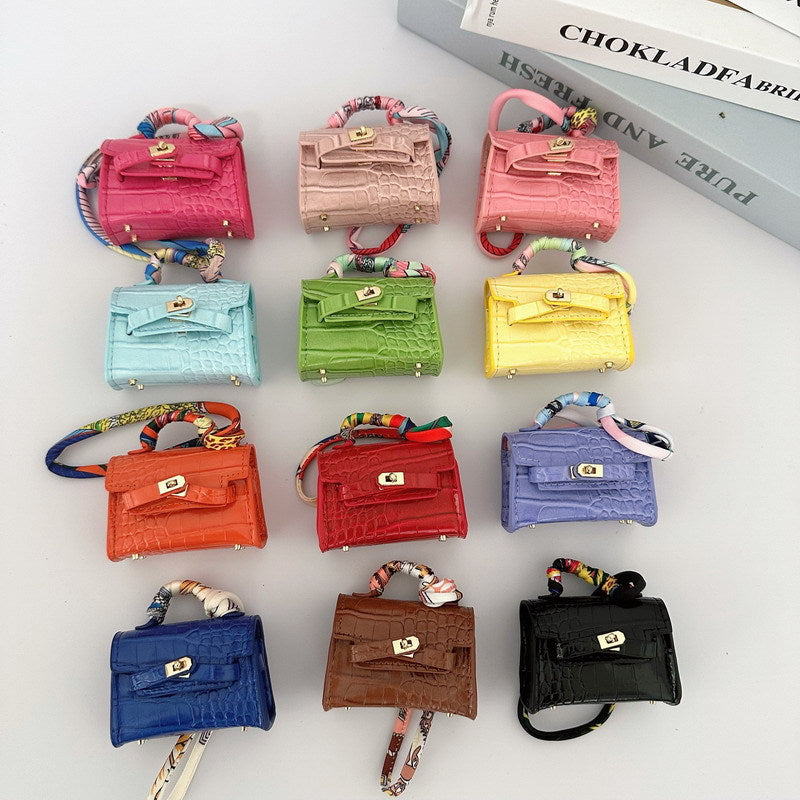 Mini Crocodile Pattern Kelly Bag Charm & Creative Keychain