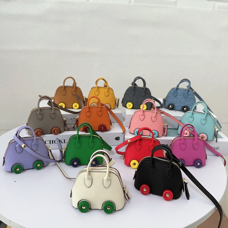Mini Car Tire Shell Bag Charm & Pendants