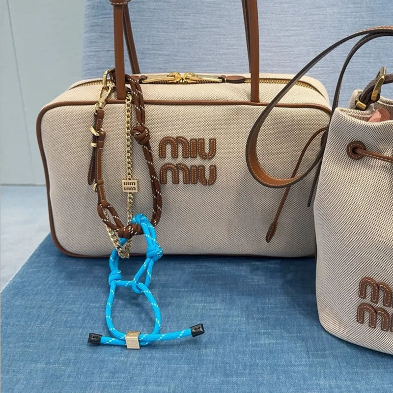 Long Chain Bag Charm & Multi-Layer Bracelet Keychain