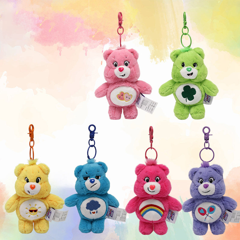 Love Heart Plush Bear Plush Bags Charm