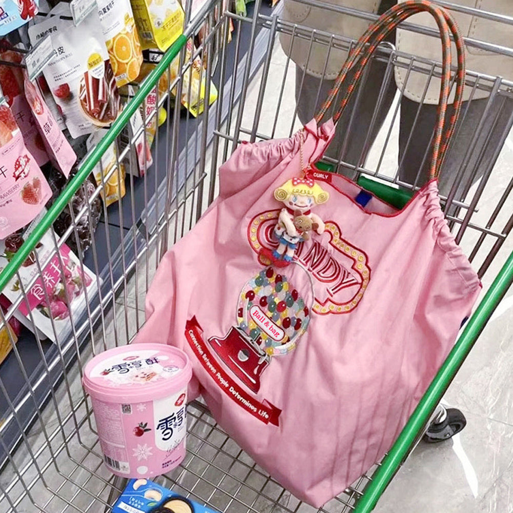 Candy Machine Embroidered Eco-Friendly Shopping Bag