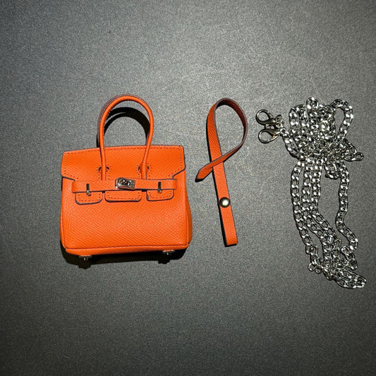 Palm Print Mini Birkin Bag Bag Charm