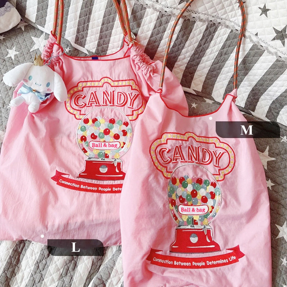 Candy Machine Embroidered Eco-Friendly Shopping Bag