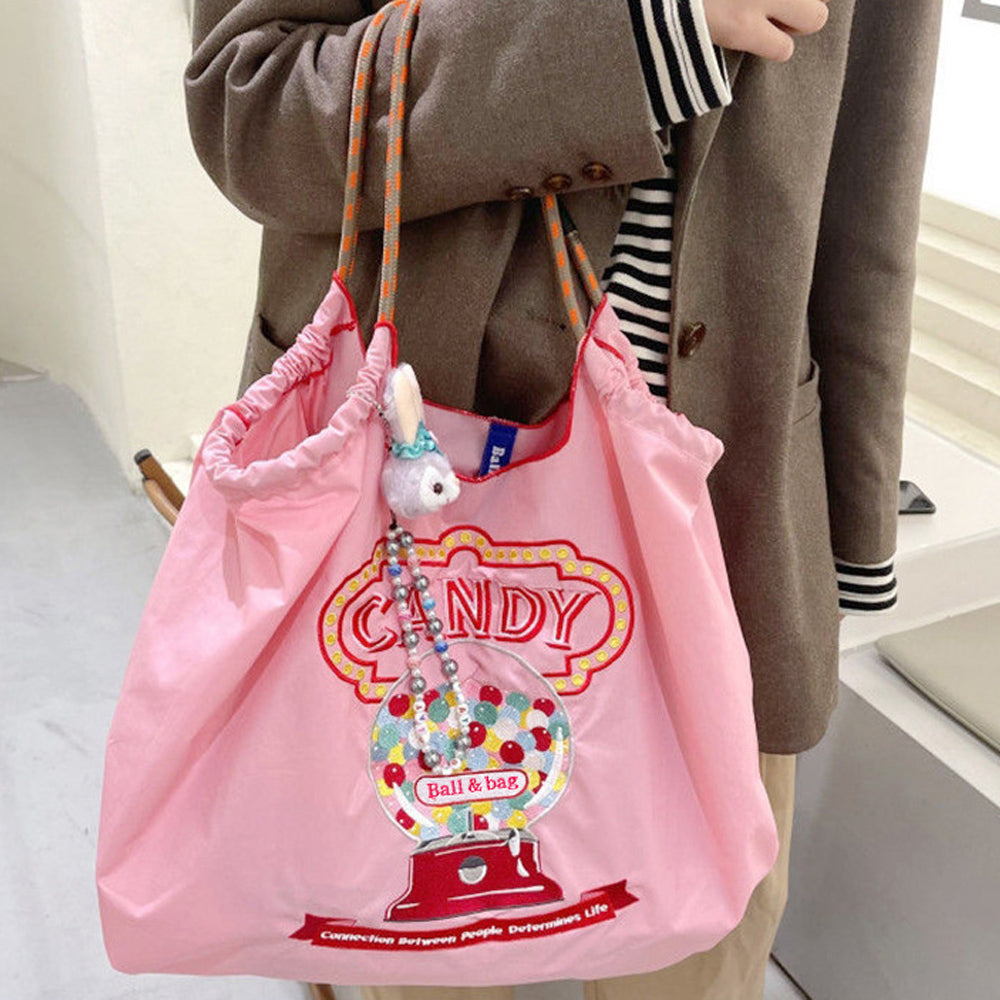 Candy Machine Embroidered Eco-Friendly Shopping Bag