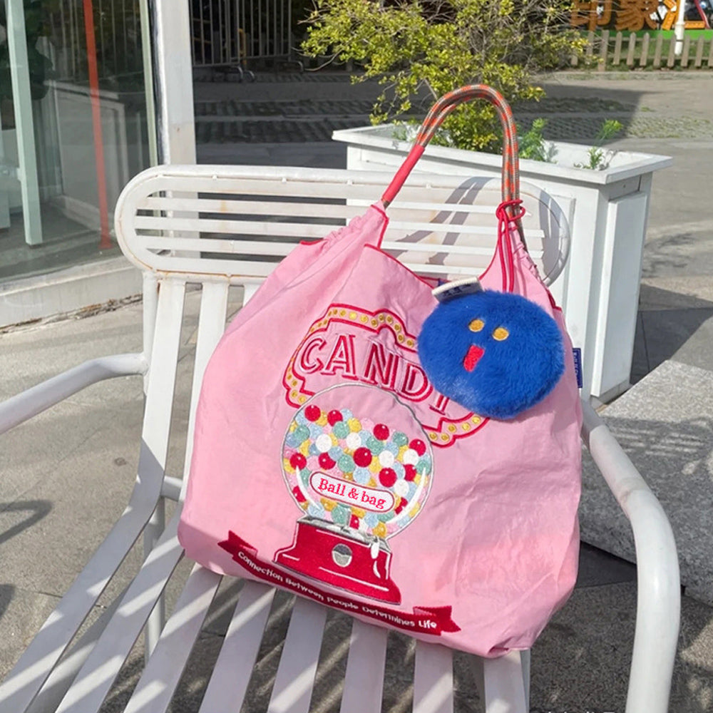 Candy Machine Embroidered Eco-Friendly Shopping Bag