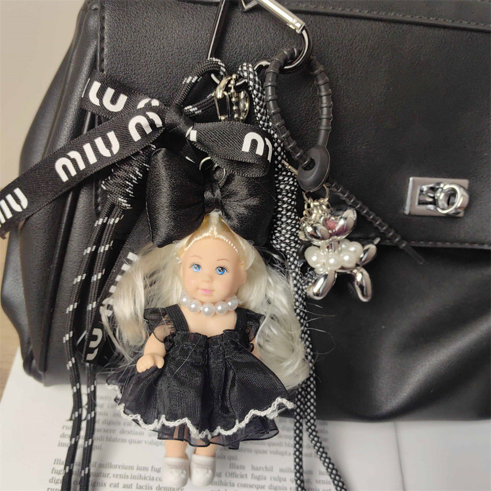 Adorable Blonde Barbie Doll Bag Charm & Keychain for Girls