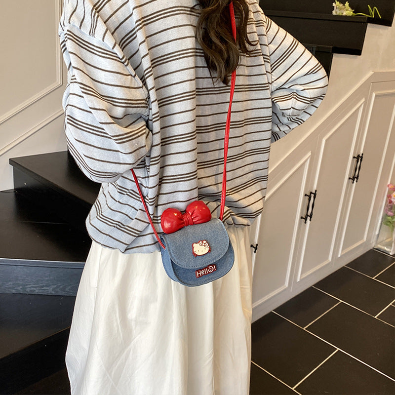 Kitty Bow Mini Crossbody Bag