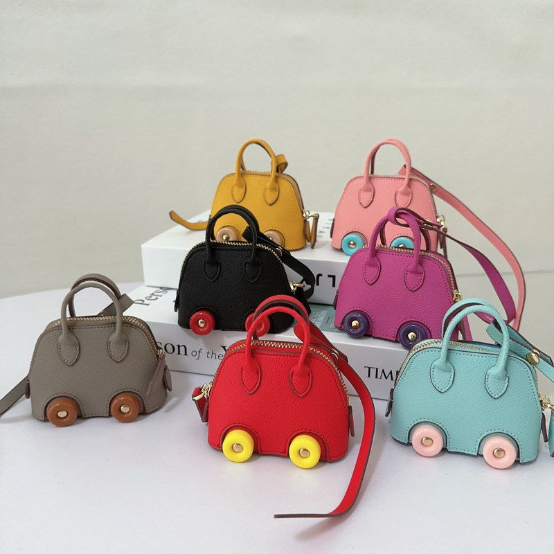 Mini Car Tire Shell Bag Charm & Pendants