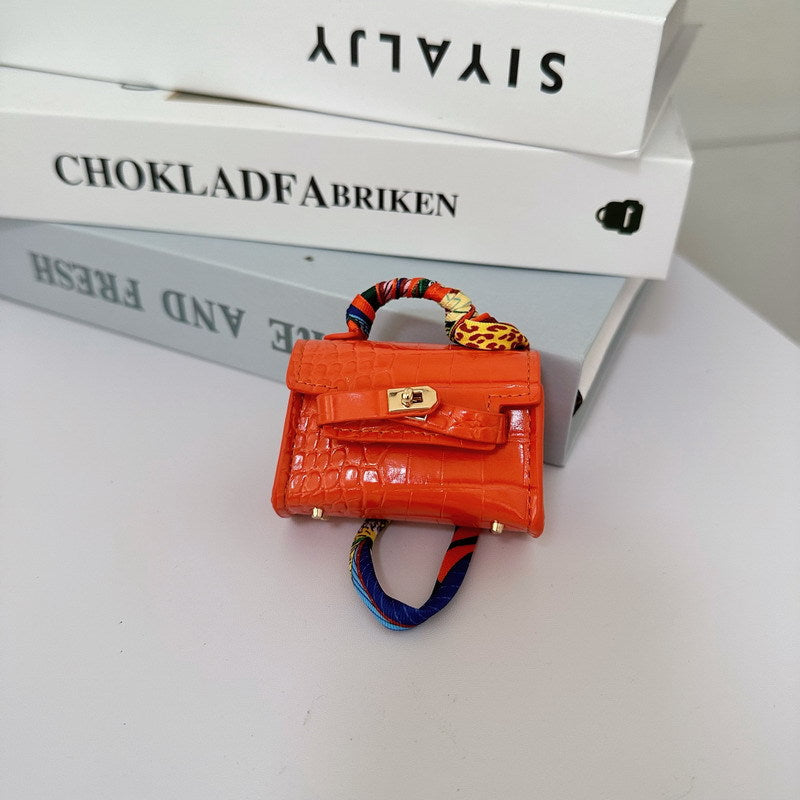 Mini Crocodile Pattern Kelly Bag Charm & Creative Keychain