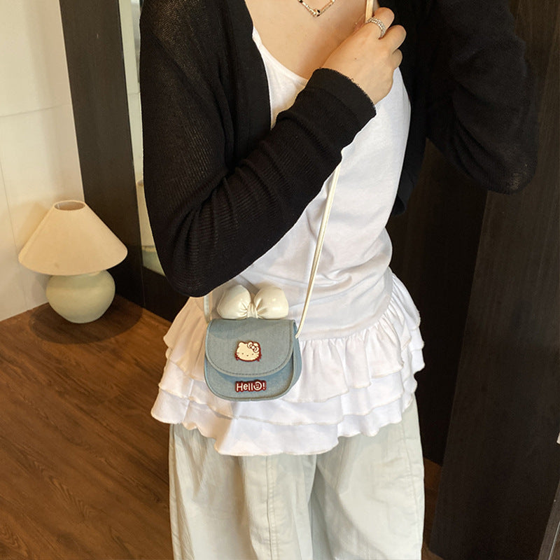 Kitty Bow Mini Crossbody Bag