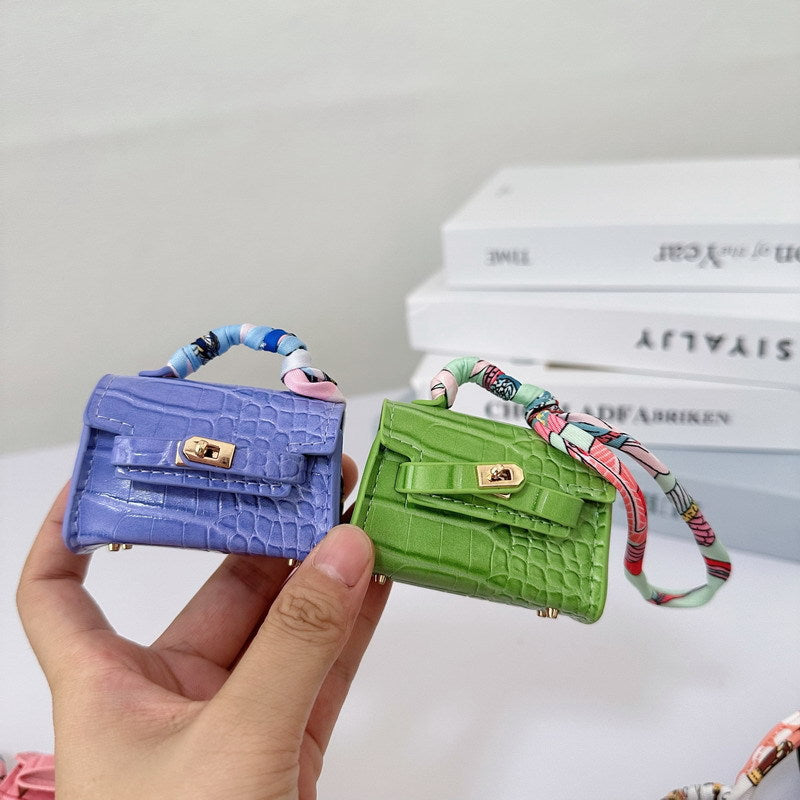 Mini Crocodile Pattern Kelly Bag Charm & Creative Keychain