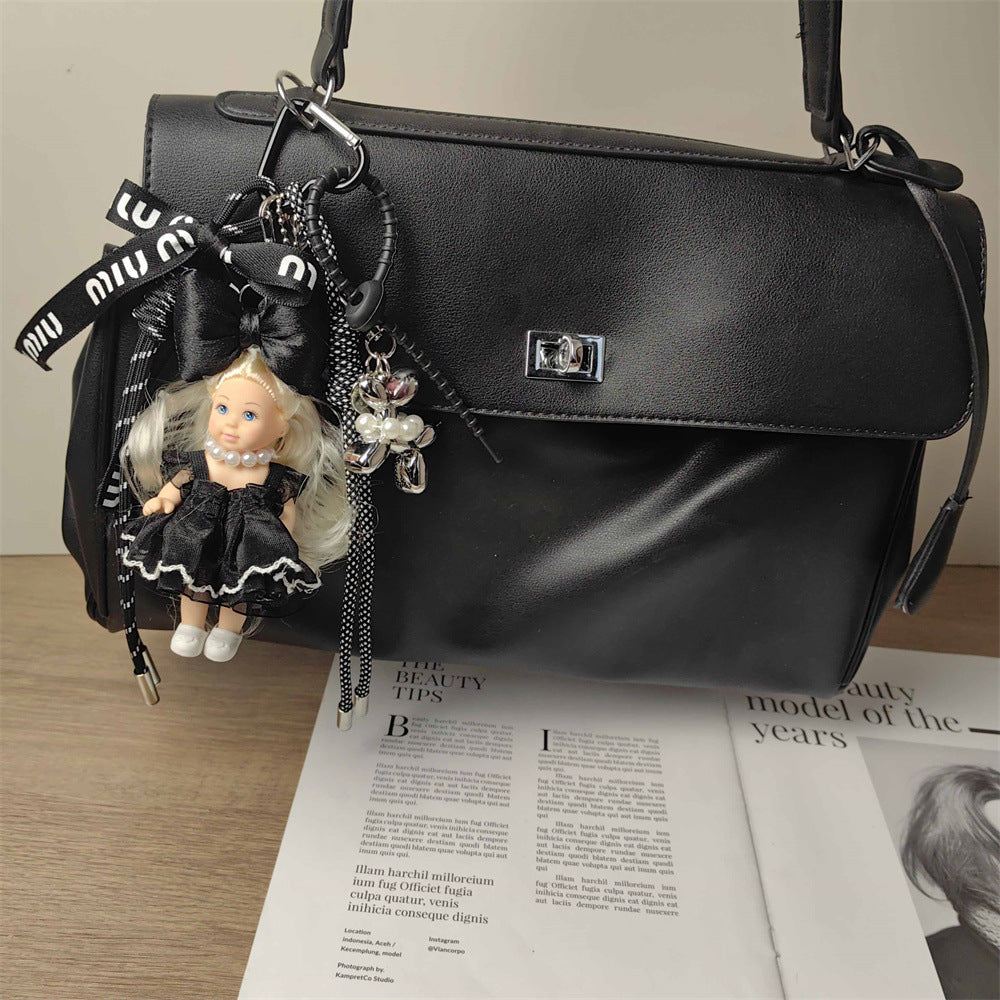 Adorable Blonde Barbie Doll Bag Charm & Keychain for Girls